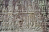 Angkor Thom - Bayon temple, bas-reliefs of the third enclosure, east wall 